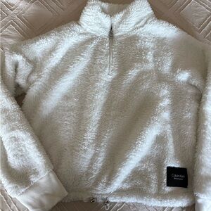 Calvin Klein Cream Fleece Outerwear